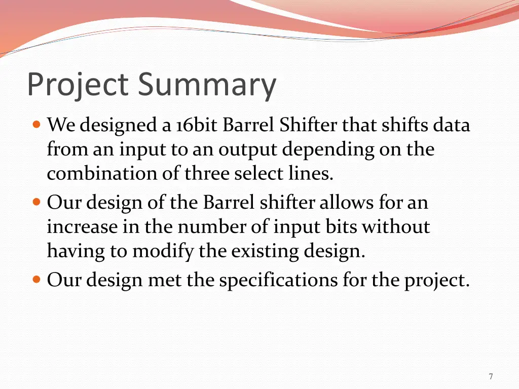 project summary