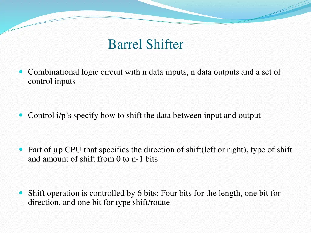 barrel shifter