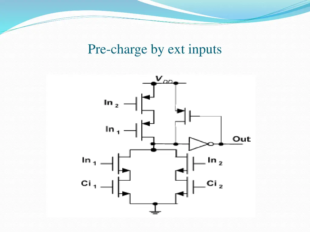 pre charge by ext inputs