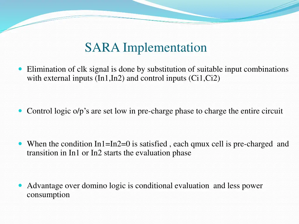 sara implementation