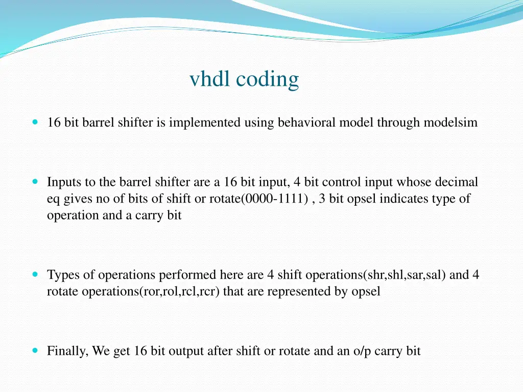 vhdl coding