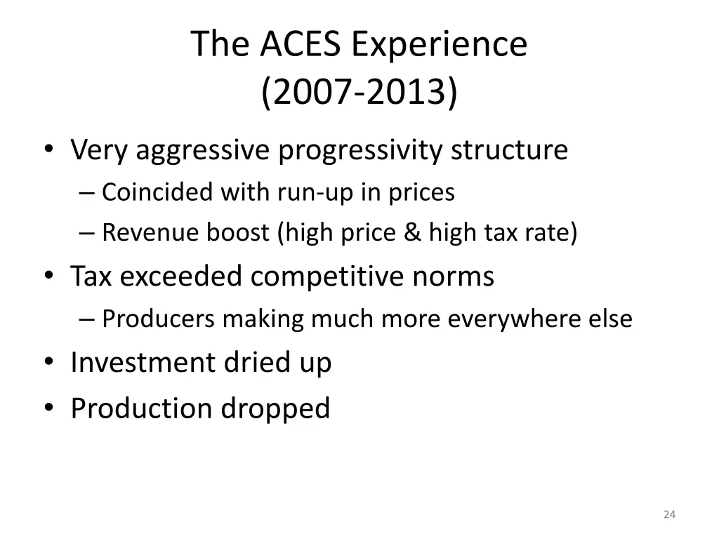 the aces experience 2007 2013