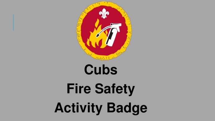 cubs fire safety activity badge