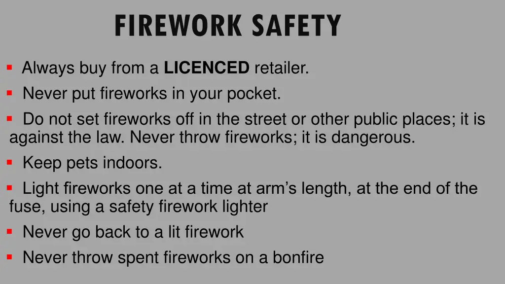 firework safety