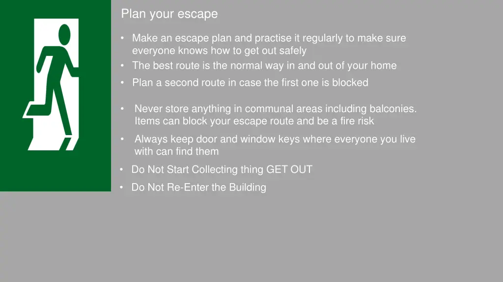 plan your escape