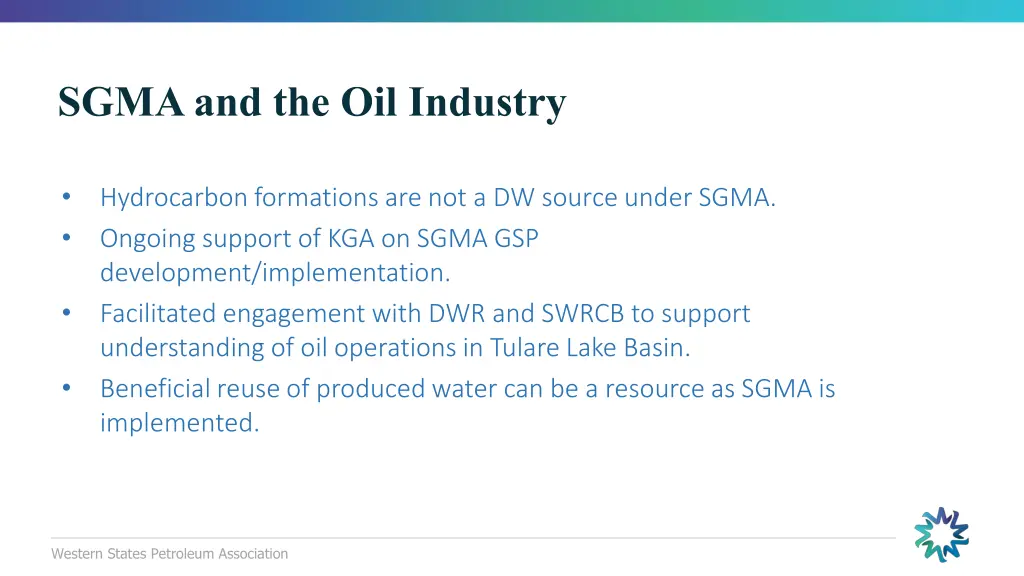 sgma and the oil industry