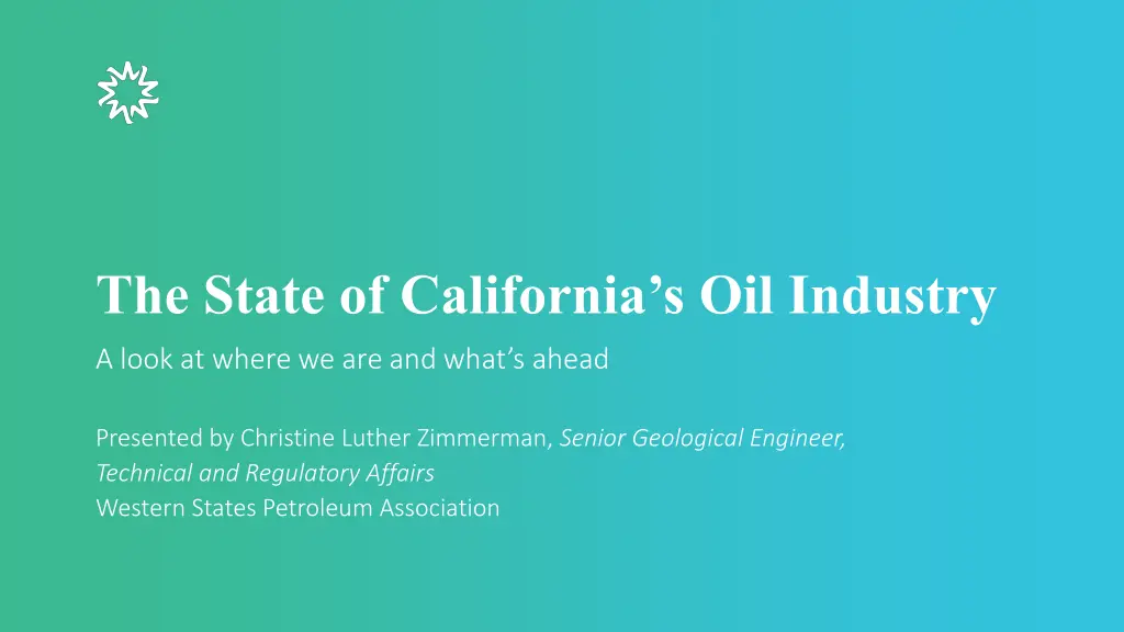 the state of california s oil industry