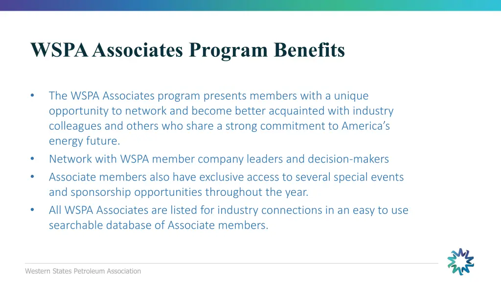 wspa associates program benefits