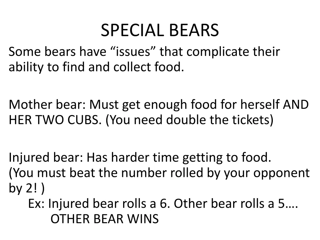 special bears