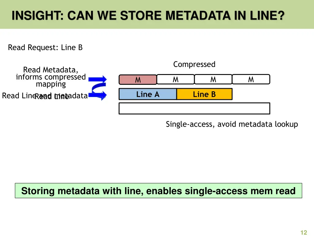 insight can we store metadata in line