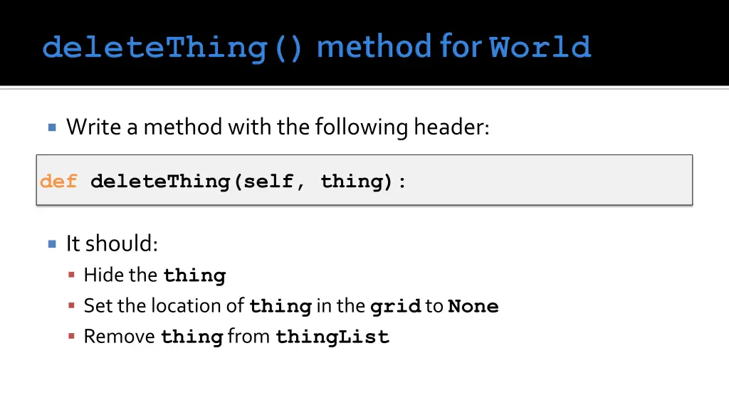 write a method with the following header 1