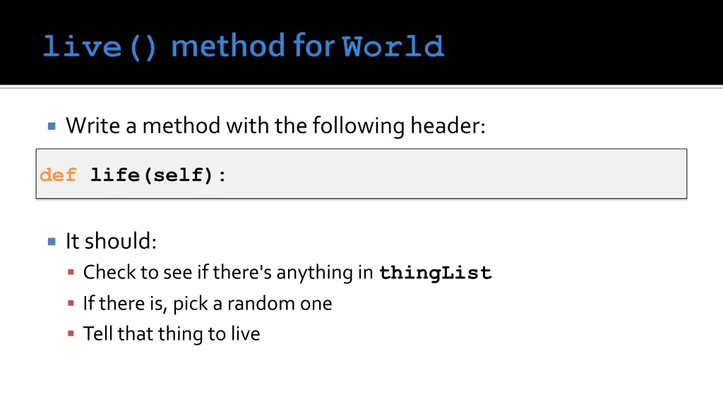 write a method with the following header 3