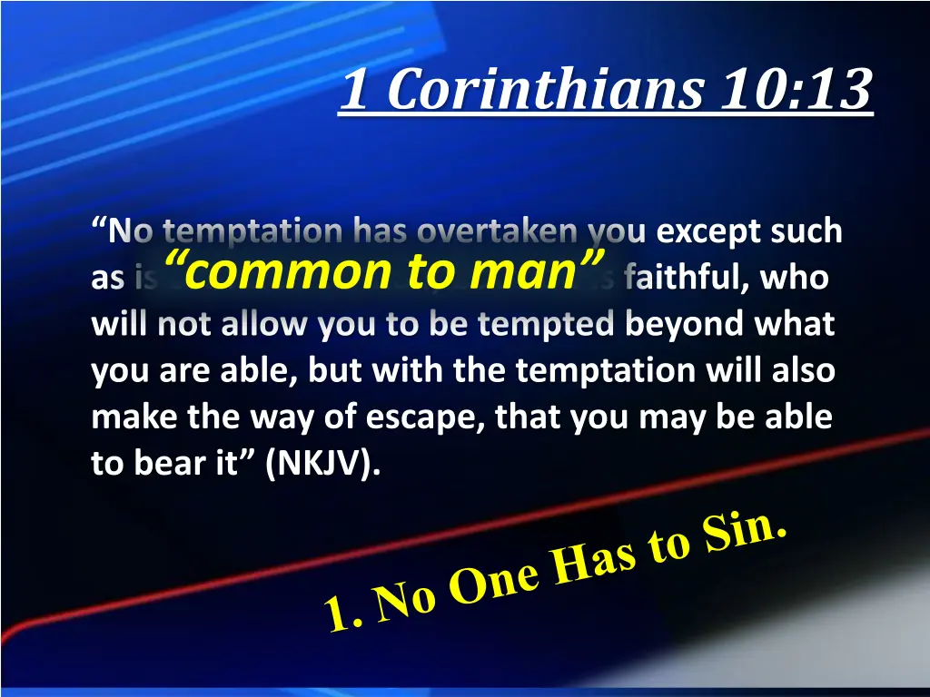 1 corinthians 10 13 1