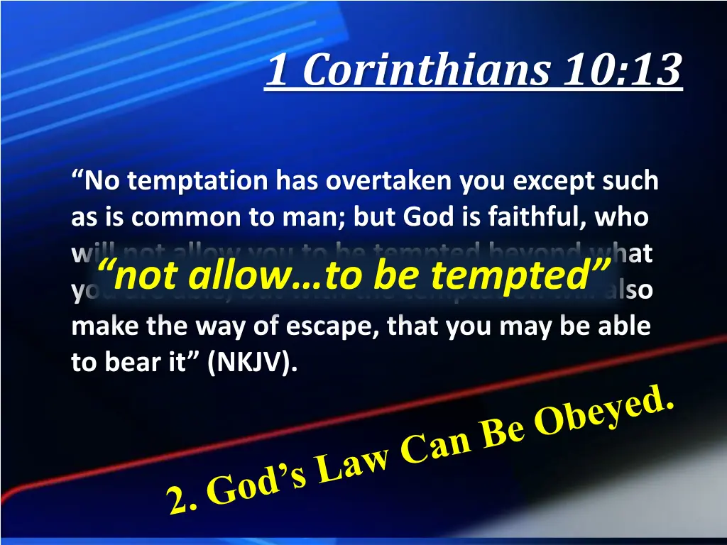 1 corinthians 10 13 5