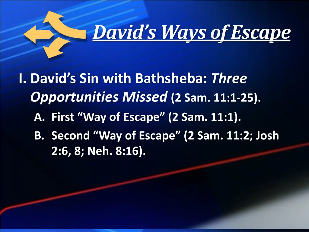 david s ways of escape