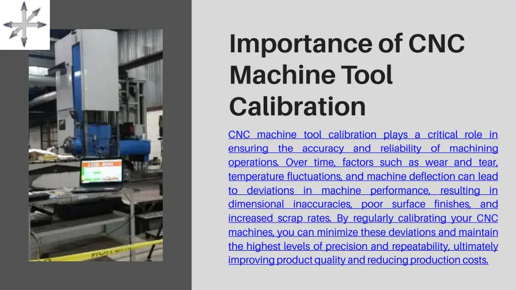 importance of cnc machine tool calibration
