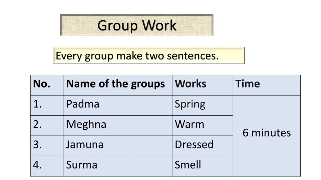 group work