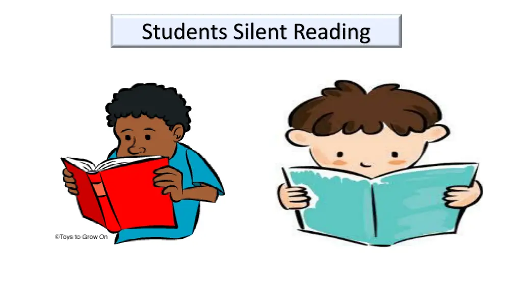 students silent reading