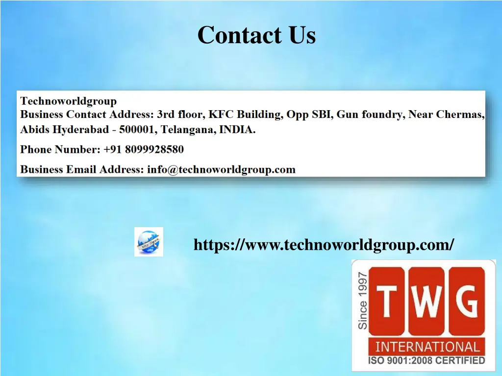 contact us