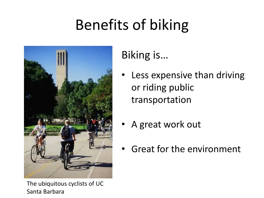 benefits of biking