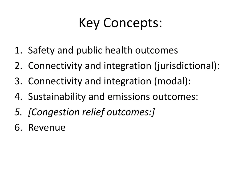 key concepts