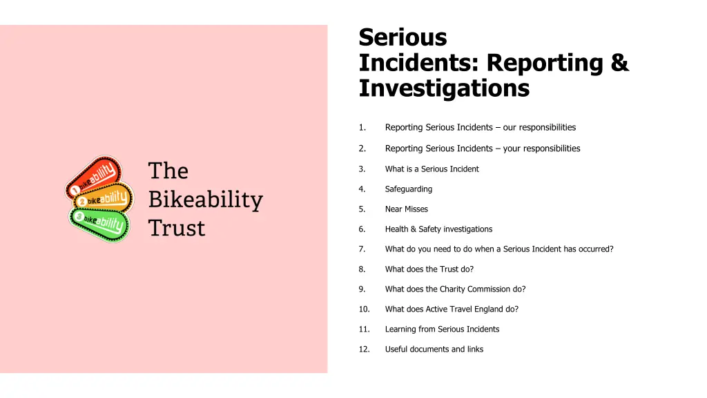 serious incidents reporting investigations 1