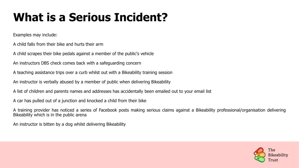 what is a serious incident 1