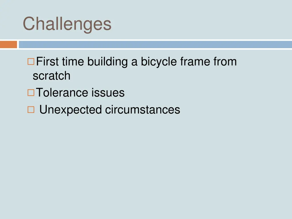 challenges