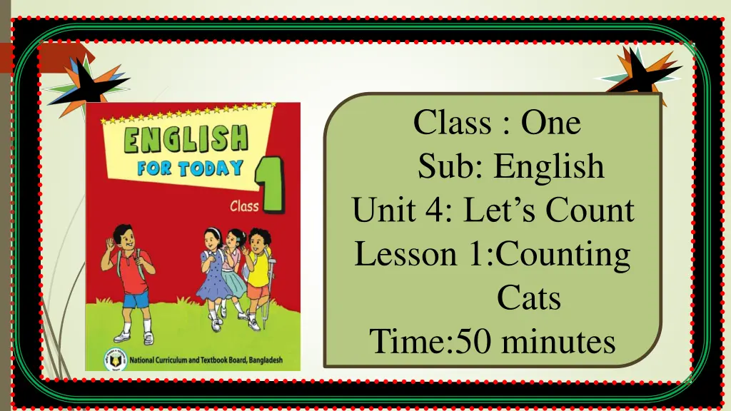 class one sub english unit 4 let s count lesson