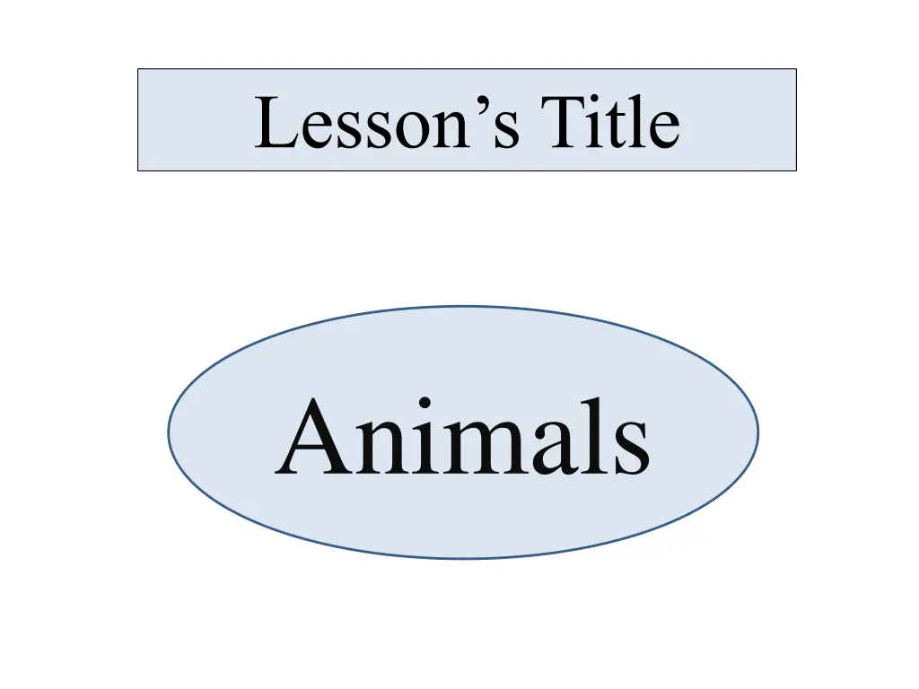 lesson s title