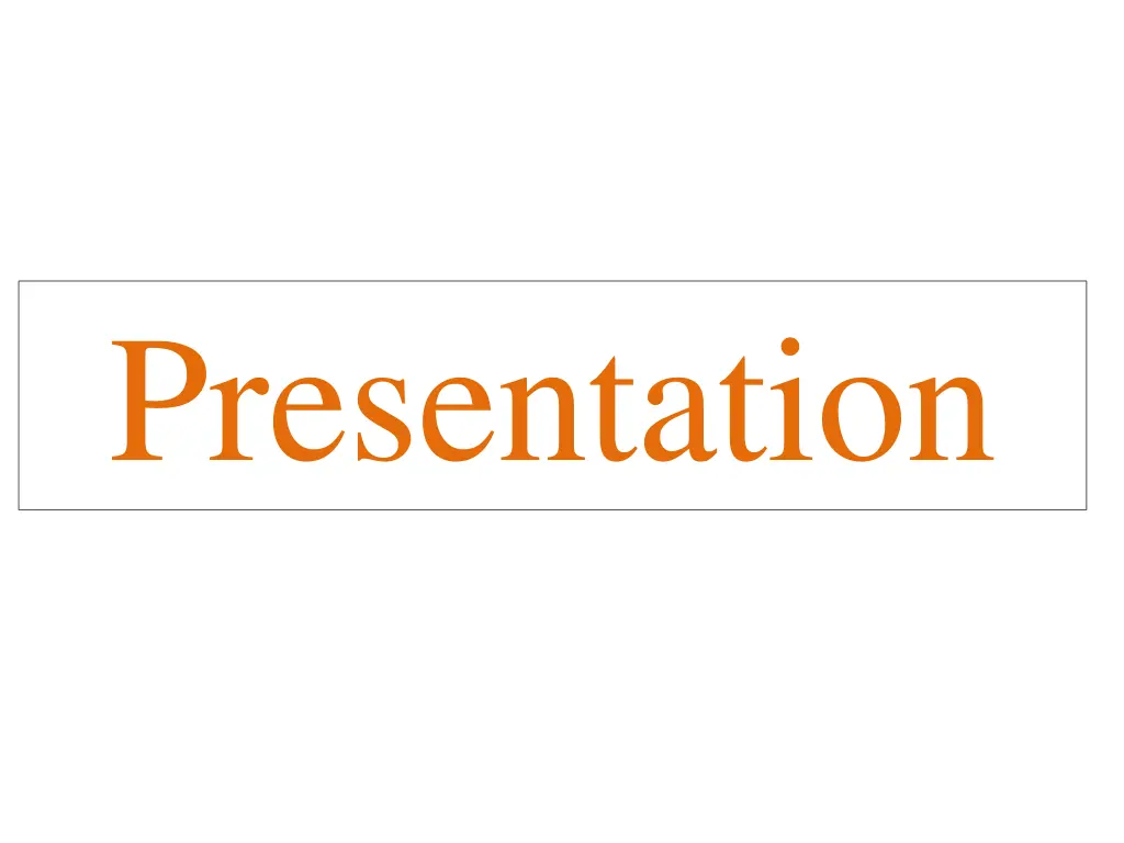 presentation