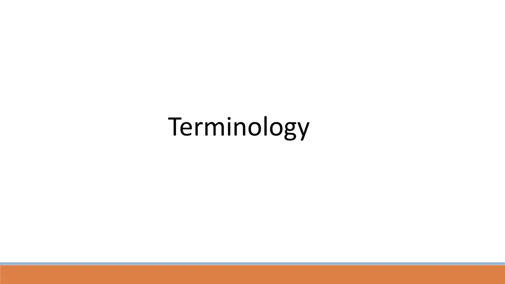 terminology