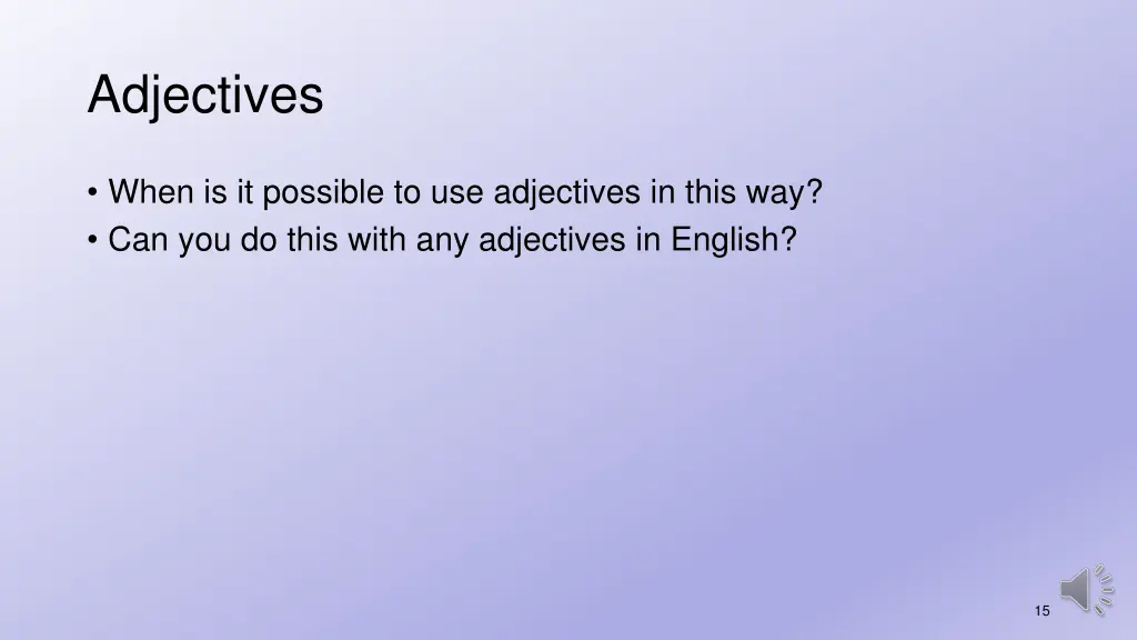 adjectives 5