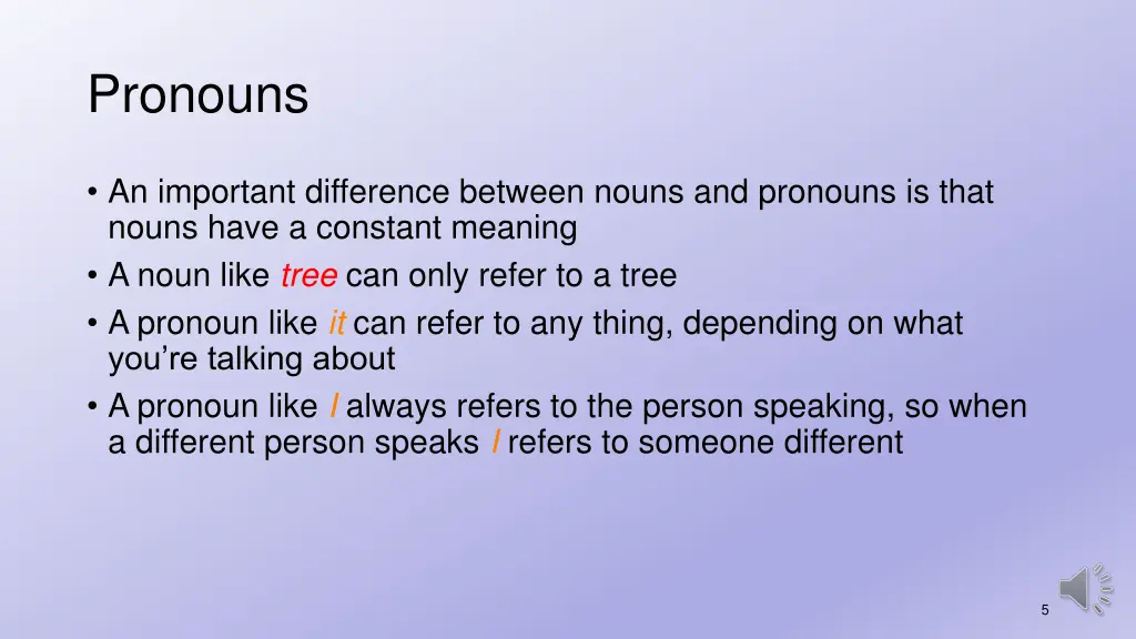 pronouns 1