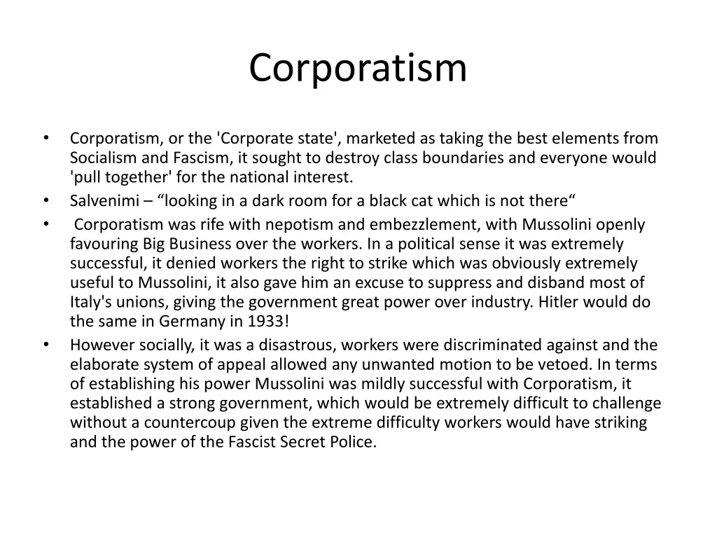 corporatism