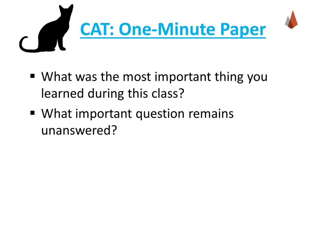 cat one minute paper