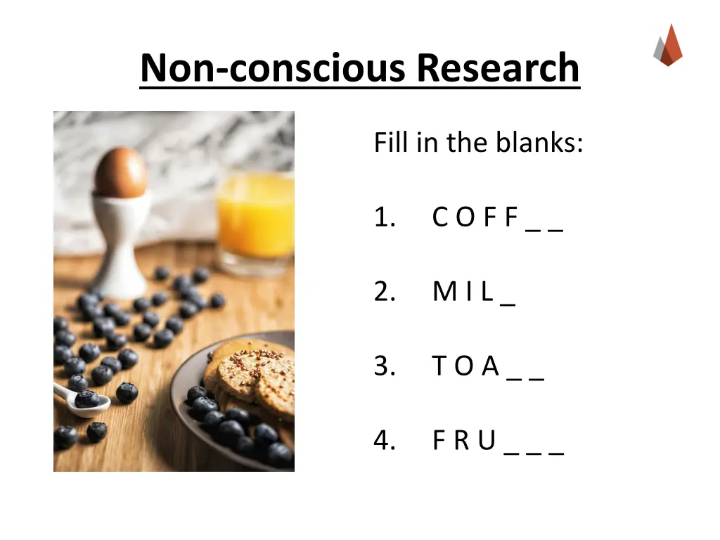 non conscious research