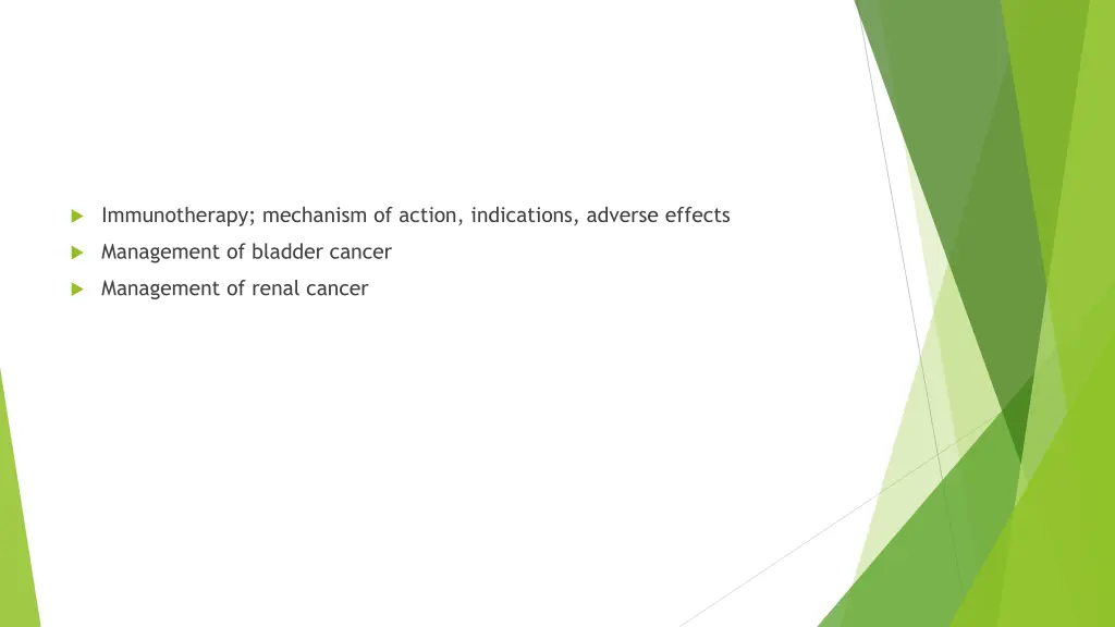 immunotherapy mechanism of action indications