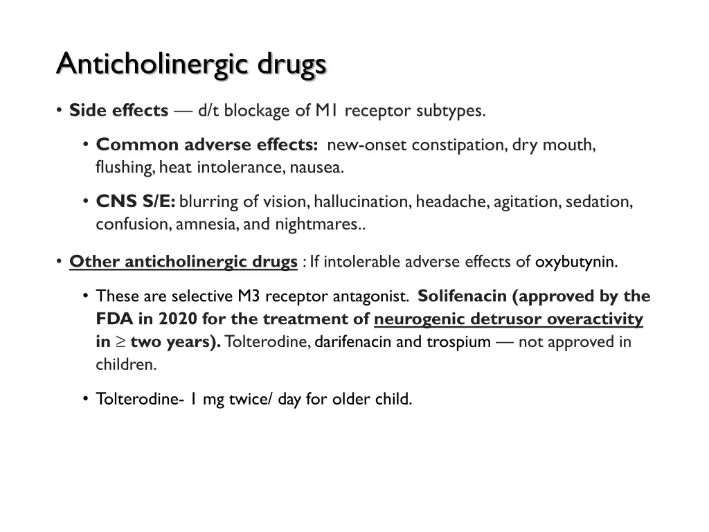 anticholinergic drugs 1