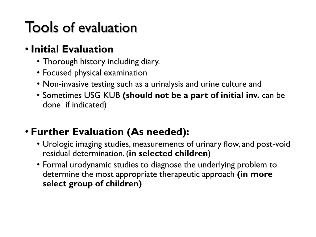 tool s of evaluation