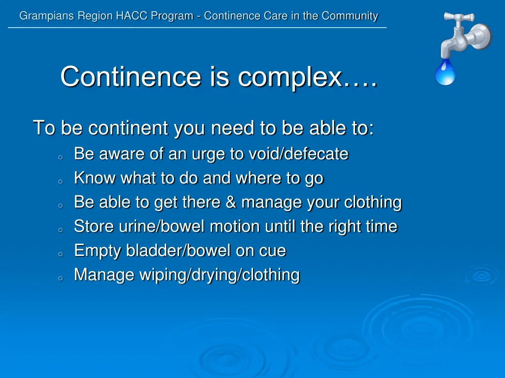 grampians region hacc program continence care 2