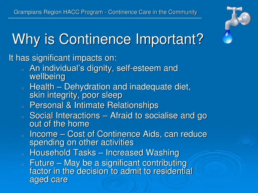 grampians region hacc program continence care 23