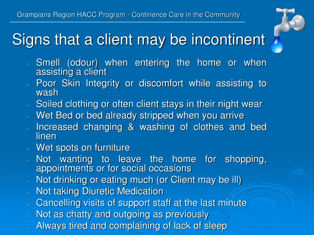 grampians region hacc program continence care 24