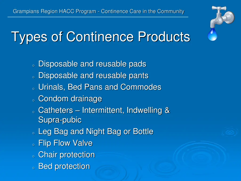 grampians region hacc program continence care 31