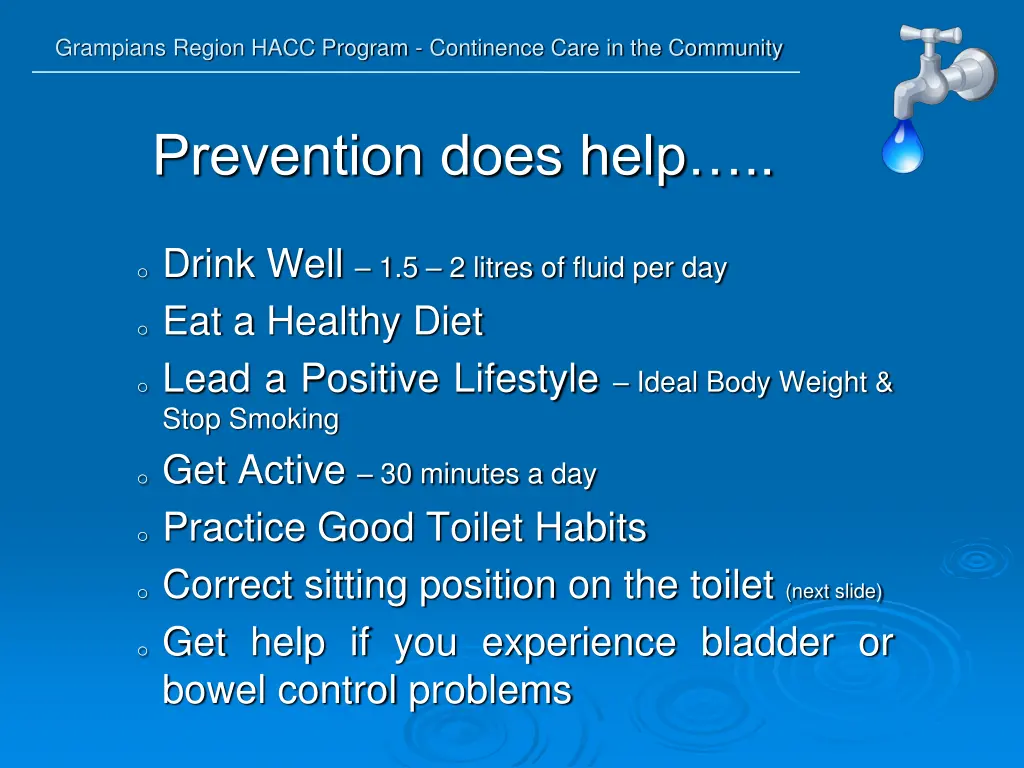 grampians region hacc program continence care 34