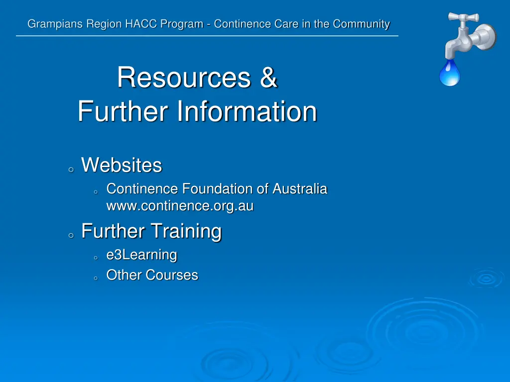 grampians region hacc program continence care 36