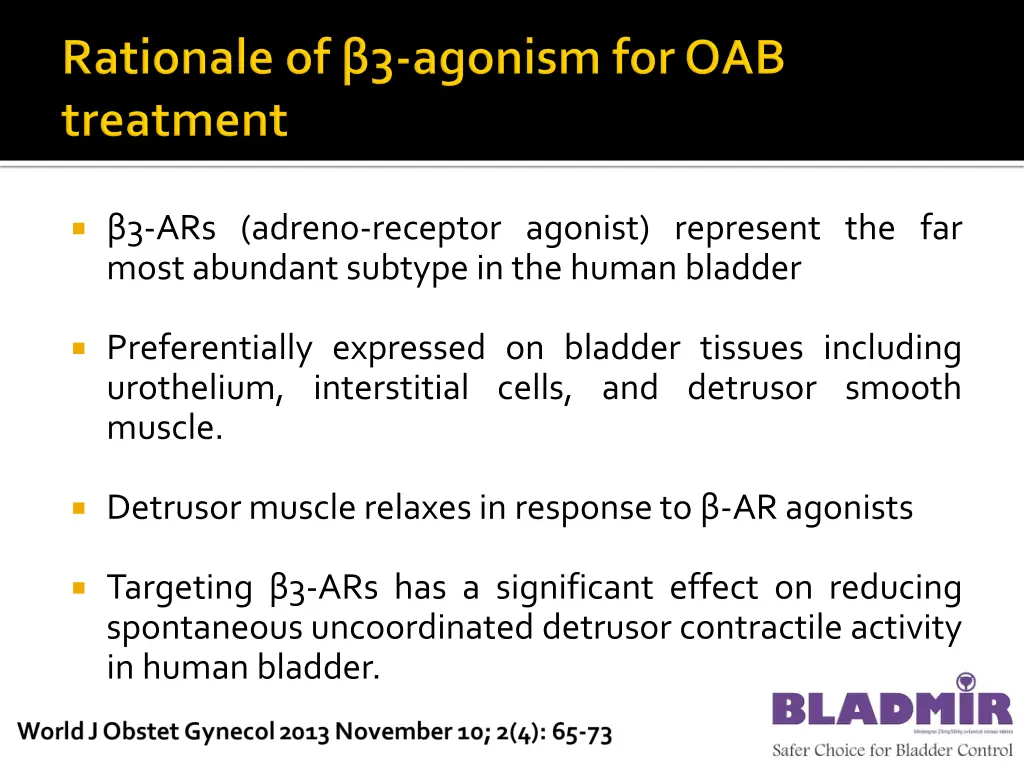 3 ars adreno receptor agonist represent