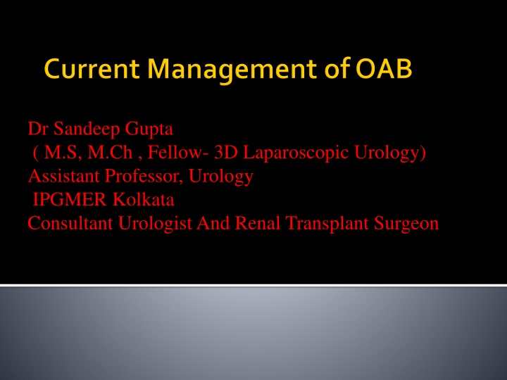 dr sandeep gupta m s m ch fellow 3d laparoscopic