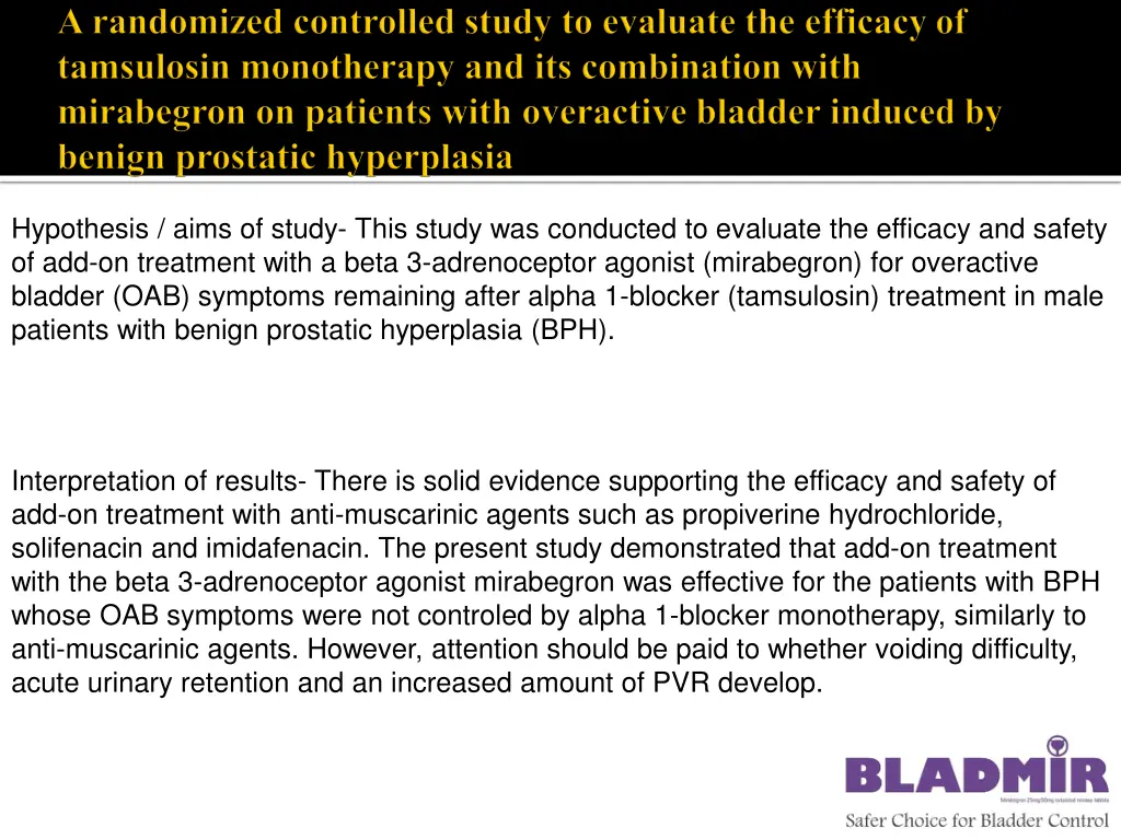 hypothesis aims of study this study was conducted