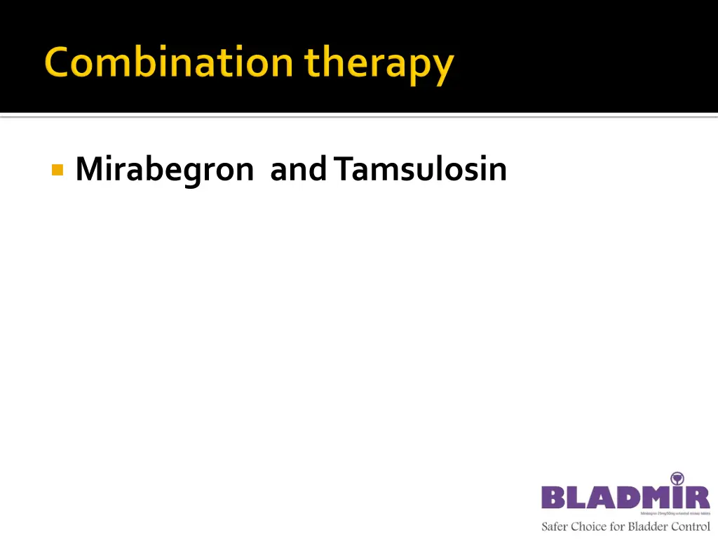 mirabegron and tamsulosin